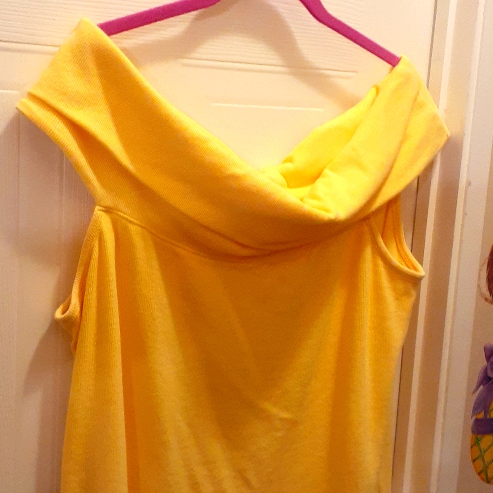 Off the Shoulder Yellow Top ■
